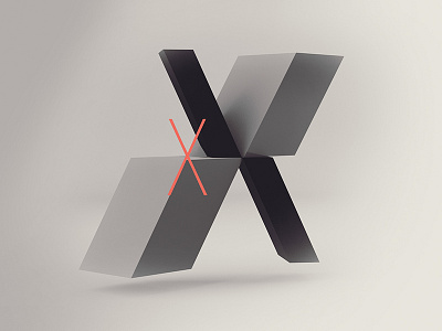 X - 36daysoftype 36daysoftype 3d cinema4d letter render type typography x