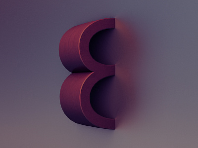 8 - 36daysoftype 36daysoftype 3d 8 cinema4d diffuse lettering reflection soft type