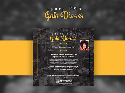 Gala Dinner Advertisement advert dinner event flyer formal gala lettering promo type