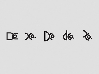 D Co. Symbol Development co d letter lettering logo monogram symbol type