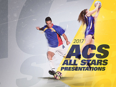 ACS All Stars Artwork artwork digital jump kick netball soccer sport