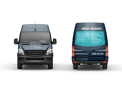 Mobile Mechanic - Van Vinyl Wrap - Front