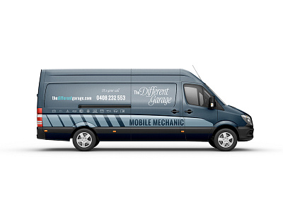 Mobile Mechanic - Van Vinyl Wrap - Side auto automotive design mechanic signage van vinyl wrap