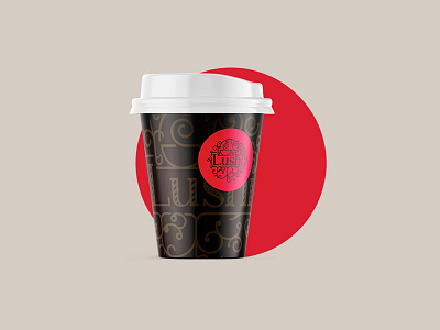 Lushi Take Away Coffee Cup branding coffee cup logo logotype packaging premium traditional