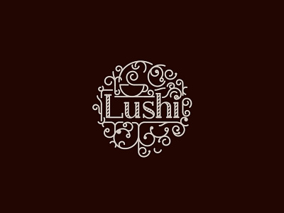 Lushi Coffee Logo Design brand branding coffee custom logo logotype modern traditional type