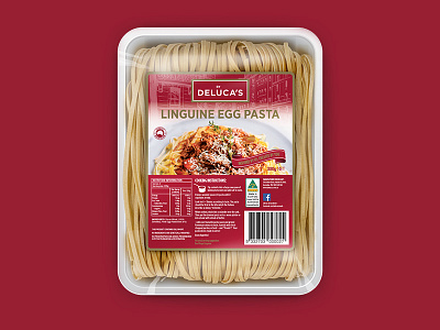 Linguine Egg Pasta Packaging award design egg label packaging pasta print traditional