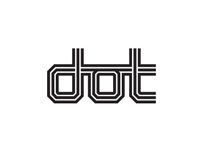 Dot Logo grid lettering lines logo logotype modern monogram type typography