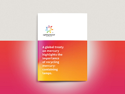 LCA Brochure Cover book brochure cover gradient lighting modern type typography