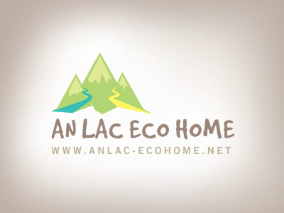 An Lac Eco Home brown eco environment green logo mountains river stream vietnam