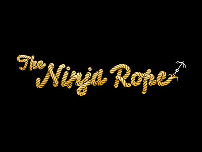 The Ninja Rope Logo anchor blog chord digital game gaming logo ninja rope video youtube