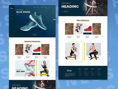 MyFitness landing page