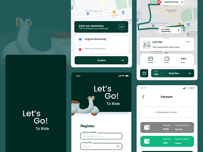 Let's Go! - Taxi App UI Design 3d adobe androidui appui branding creative design figma graphic design illustration inspiration ios mockup photoshop template ui uiux ux
