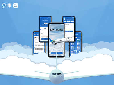 SAVI Airlines - Flight Booking App UI 3d adobe appui aviation booking branding design dribbble figma graphic design illustration inspiration sketch ticketbookingapp travel travelbookingapp ui uiux ux vector