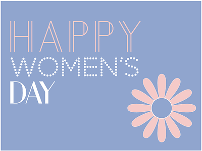 Happy Women's Day card graphicdesign womensday