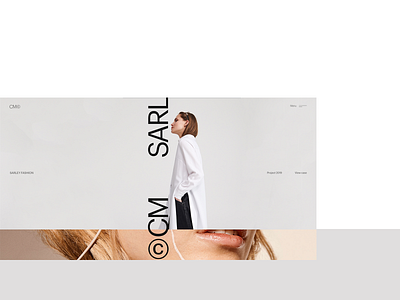 Cm© clean concept desktop minimal typography ui web website