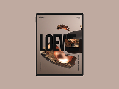 PLAYD #2 clean concept minimal tablet typography ui web