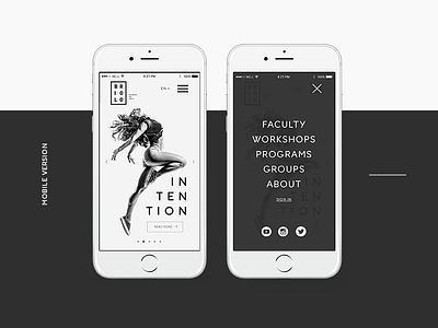 Briolo | Website concept #5 art concept dance interface mobile school tablet ui webdesign