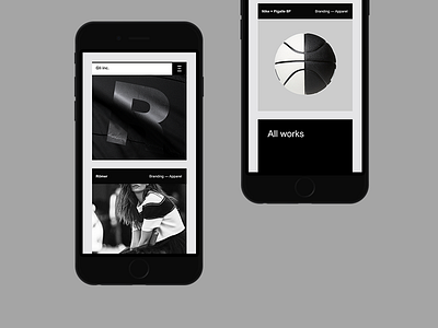 Gli inc. #2 clean concept mobile portfolio simple studio typography web