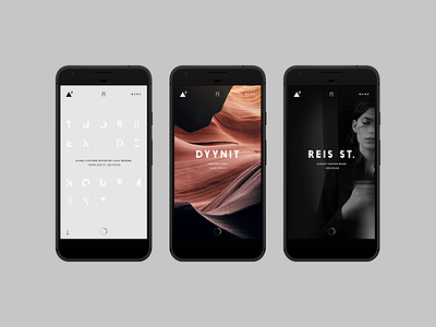 ▲7 mobile clean concept mobile portfolio simple studio typography web