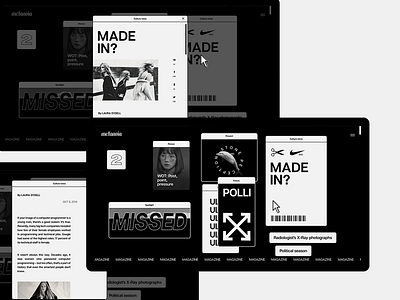 metanoia #1 brutalism desktop magazine miniproject rough style web