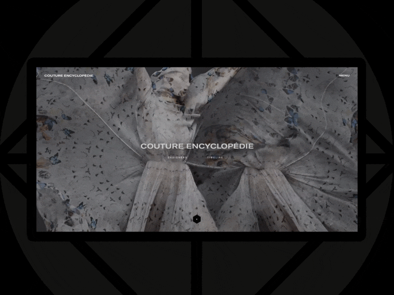 ﻿COUTURE ENCYCLOPÉDIE #1 clean collaboration couture educational interactive minimal preview project promo
