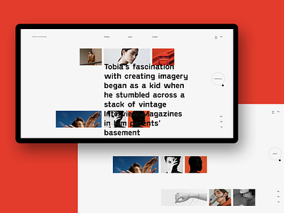 Experiments #10 clean concept desktop minimal miniproject portfolio typography ui web website