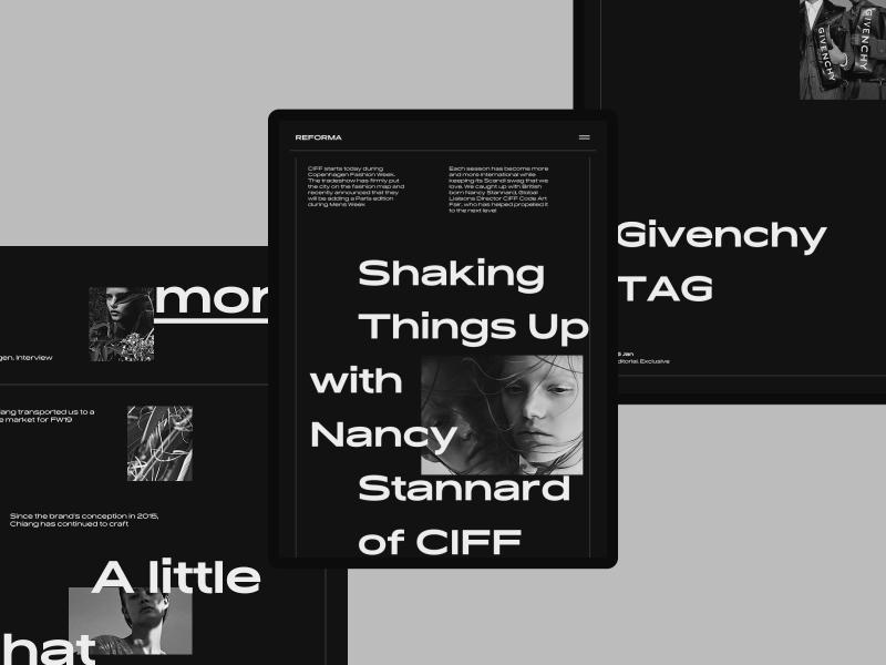 Experiments #12 clean magazine minimal miniproject tablet typography ui web