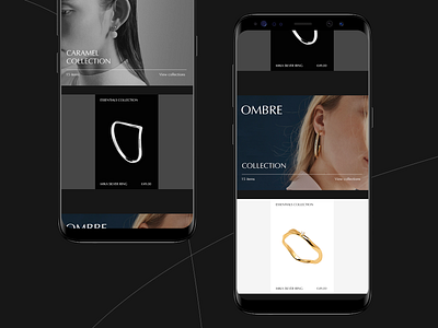 Nomand jewelry #5 clean interaction jewelry minimal mobile store