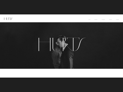 Hurts Concept 1 concept desktop hurts music typography web website