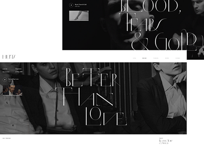 Hurts Concept 2 blackandwhite clean concept hurts music typography web website