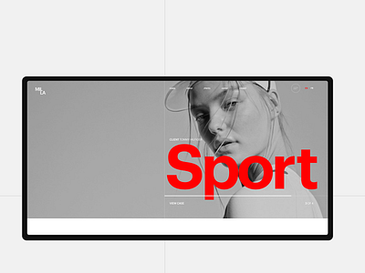 MILLA agency blackandwhite concept grid minimal template typography webdesign