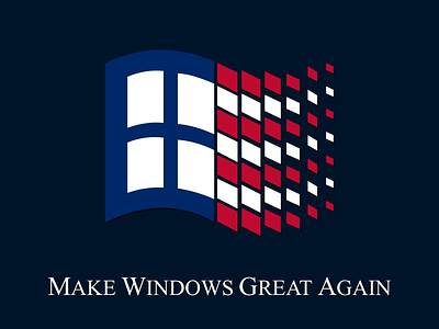 Make Windows Great Again american flag crying bald eagle make america great again microsoft usa! windows