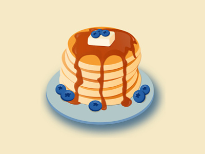 Pancakes 3d design eat graphic design illustration pancakes