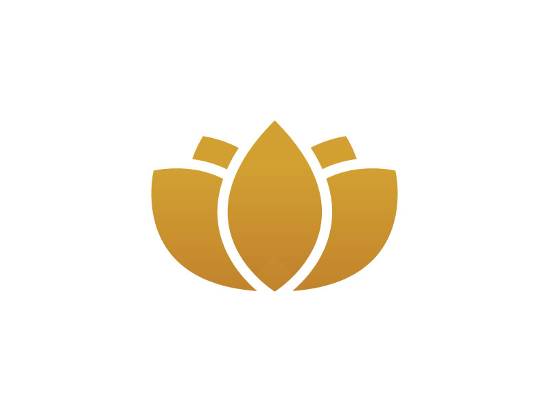 Premium Vector | Gold lotus logo, water lily, flower of life. sacred  geometry. symbol of harmony and balance. circle