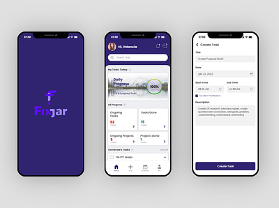 Fixjar Schedule Apps product deisgn schedule schedule apps ui uiux uiux schedule