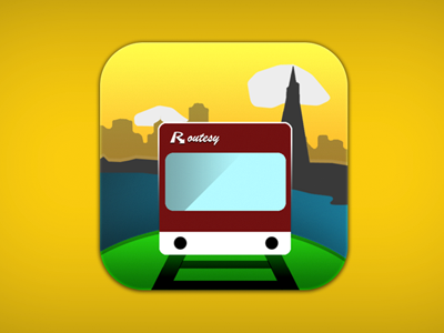 Routesy app store bay area icon design ios ipad iphone ipod itunes app store metro routesy san fran
