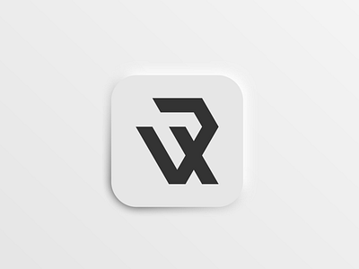 VR logo monogram app app icon branding business design icon illustration logo ui vector vr vr logo vr monogram