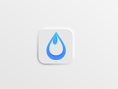 Water Drop Icon app app icon branding design icon illustration logo ui vector water