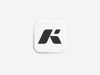 K logo monogram app app icon branding design icon illustration logo ui ux vector