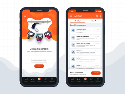 Student App books class classroom design illustration iphone x learning learning app school student studying ui uidesign userexperience ux ux design