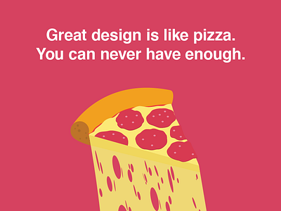 In pizza we trust cheese delicious design flat food foodporn illustration pizza quote slice yummy