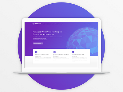 Pressidium Homepage homepage hosting interface technology ui ui design ux website wordpress