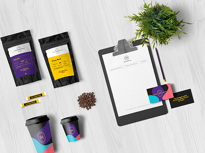 Monday Mornings visual identity brand branding coffee concept graphic design identity logo sugar