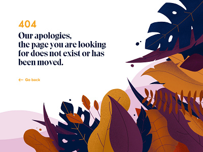 404 In The Forest 404 404 error page 404 page creative dailui design illustration plants procreate ui ux