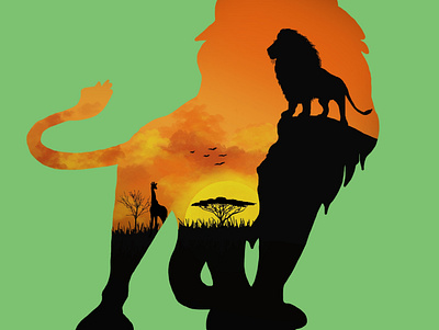 Lion King design illustration procreate