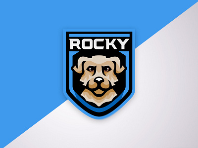 'Rocky' - Mascot Logo animal brand branding dog esports gaming gaminglogo illustration mascot mascot design mascot logo streamer vector