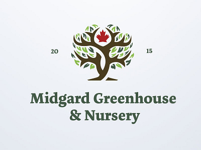 Midgard Greenhouse & Nursery brand design brand identity branding corporate identity design icon typography vector