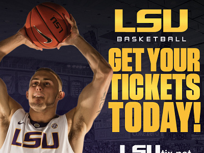 LSU Men's Basketball 2015 Elevator Doors athletic design design large format