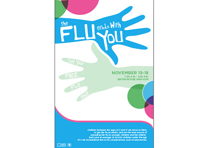 Student Alliance Council: Flu Campaign brand design health poster