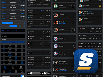 theScore UI Components components elements interface sheet ui